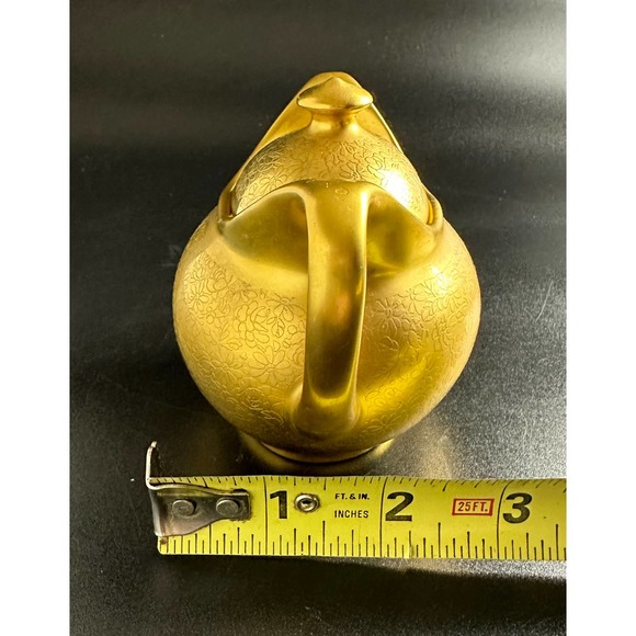 Vintage Osborne Chicago Fine China Sugar Bowl 24 K Gold Plated Etched Signed - Picture 11 of 12